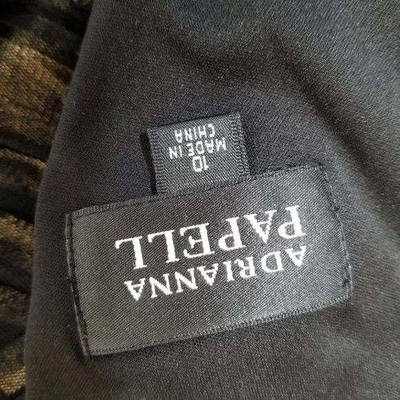 Adrianna Papell Women's Black Tulle Fit Flare Evening Cocktail Party Dre… - Picture 9 of 9